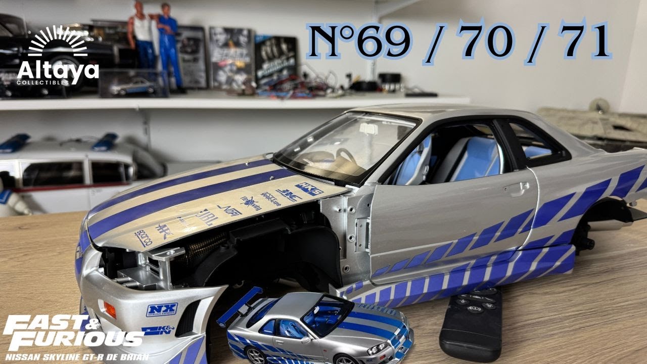 Nissan Skyline GT-R de Brian O’Connor ! Altaya  N°69 & 70 & 71