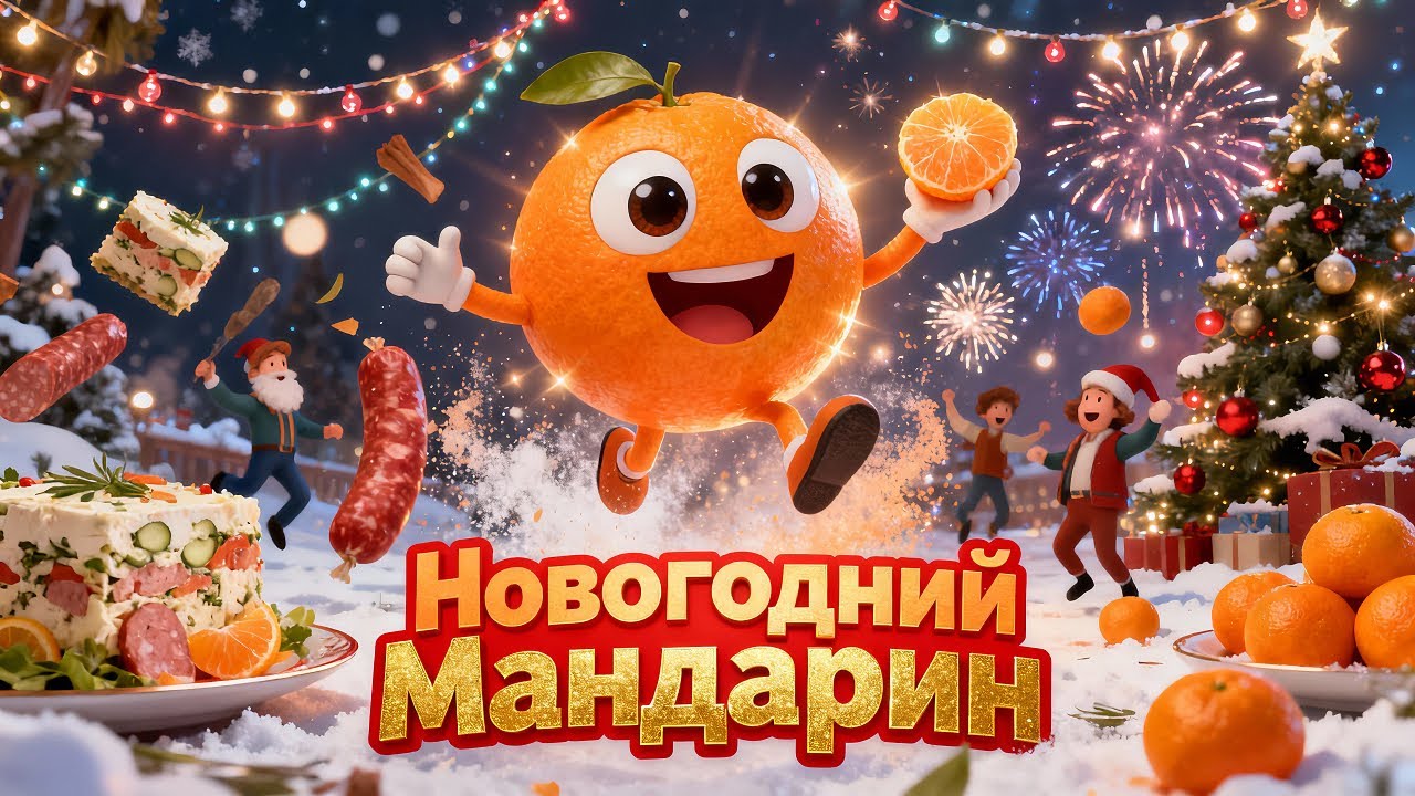 Новогодний мандарин