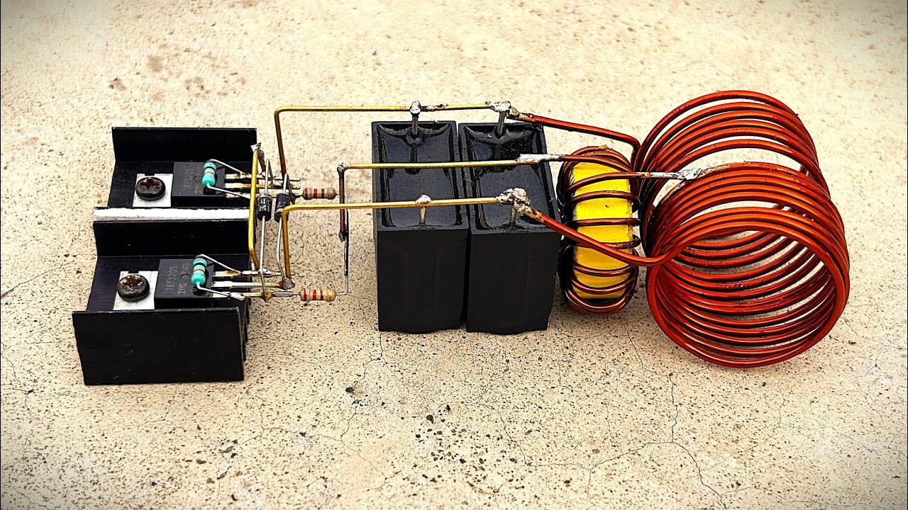 Unlocking Induction Heat:Melting Metal in Seconds with IRF3205! (diy electrical engineering project)