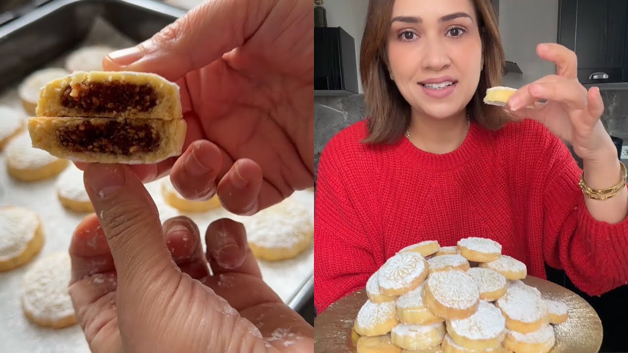 حلوة التمر  لذيذة هشيشة وسهلة