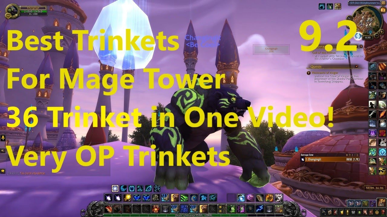 Best Trinkets For Mage Tower Timewalking | WoW Shadowlands 9.2
