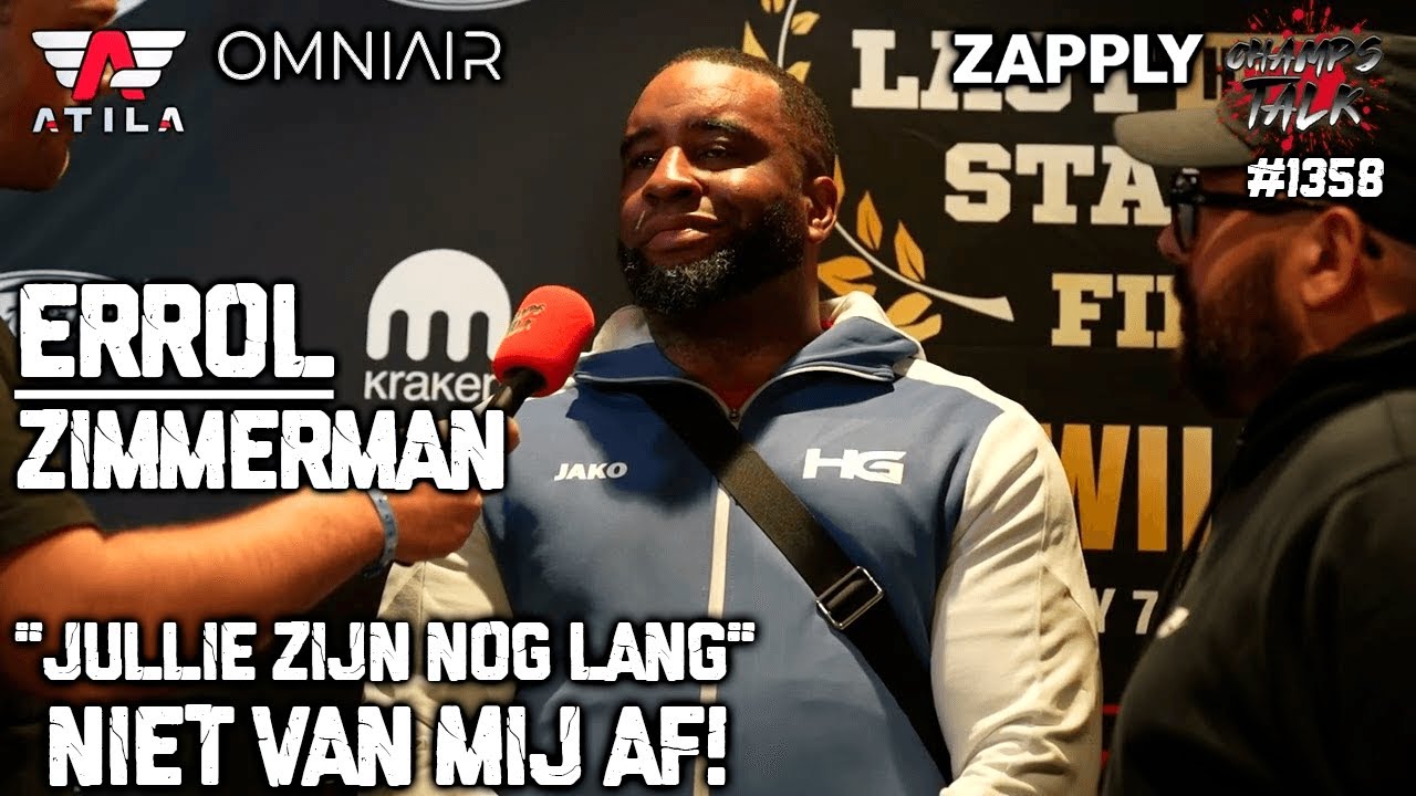 Errol Zimmerman 'Jullie zijn nog LANG niet van mij af!' #GLORY105 Post-Fight Interview