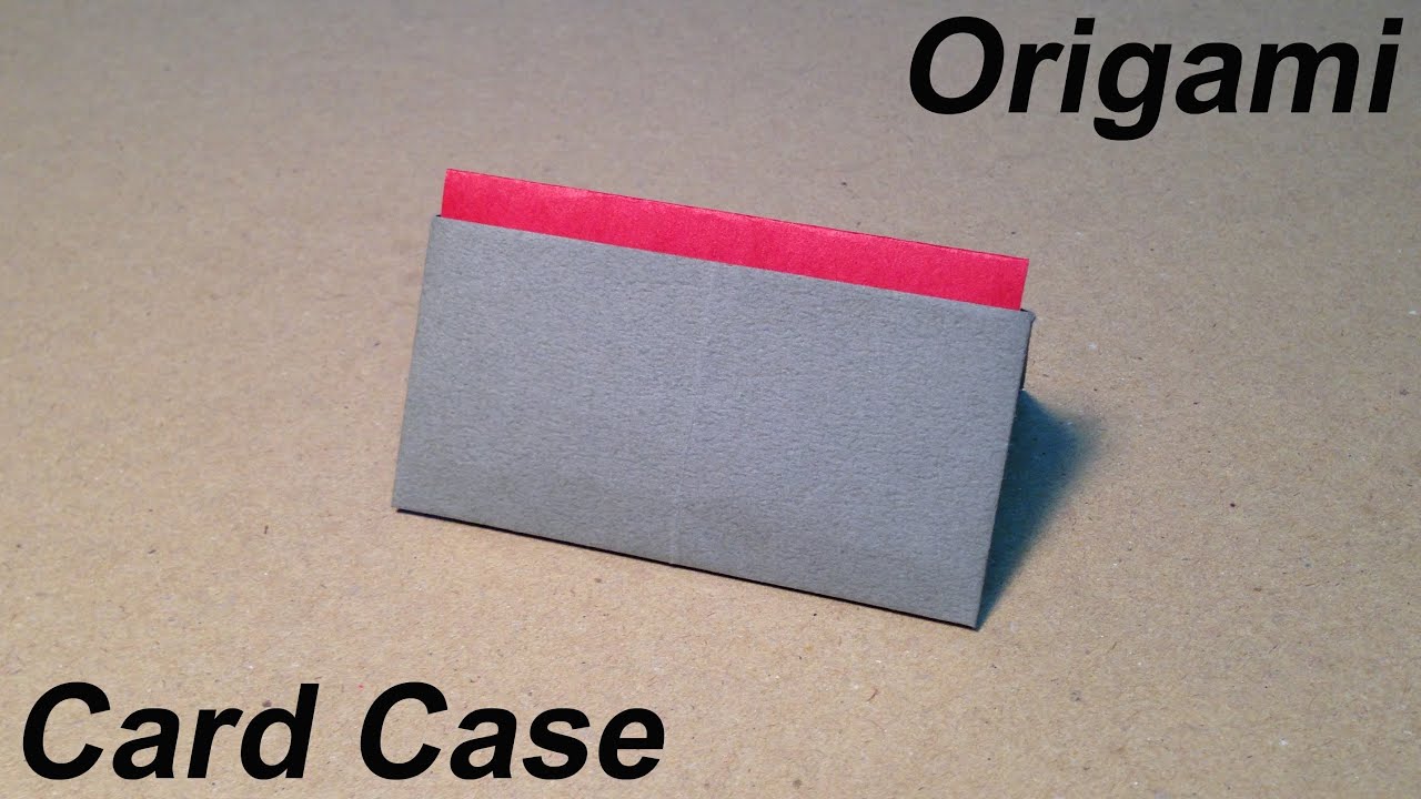 How to Make a Paper Card Case / Origami Card Case
