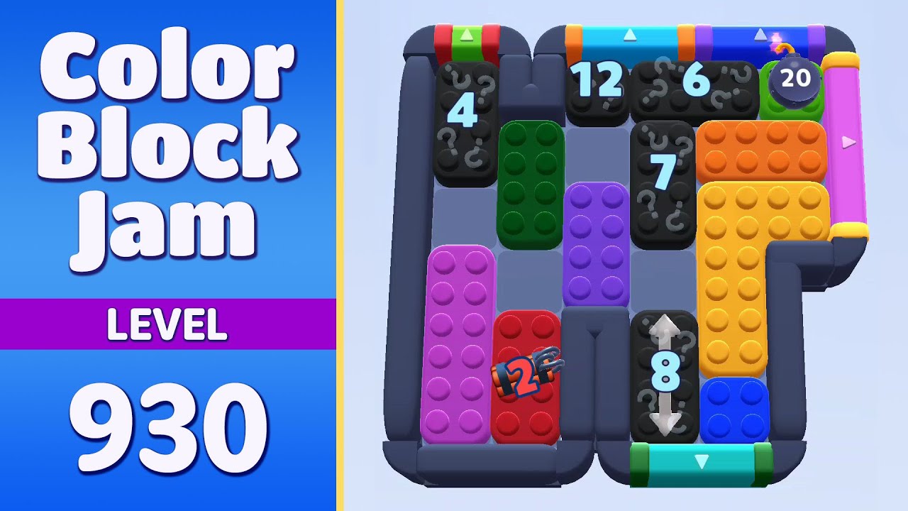 Color Block Jam Level 930 (931) | Every Puzzle Solved! 🎯