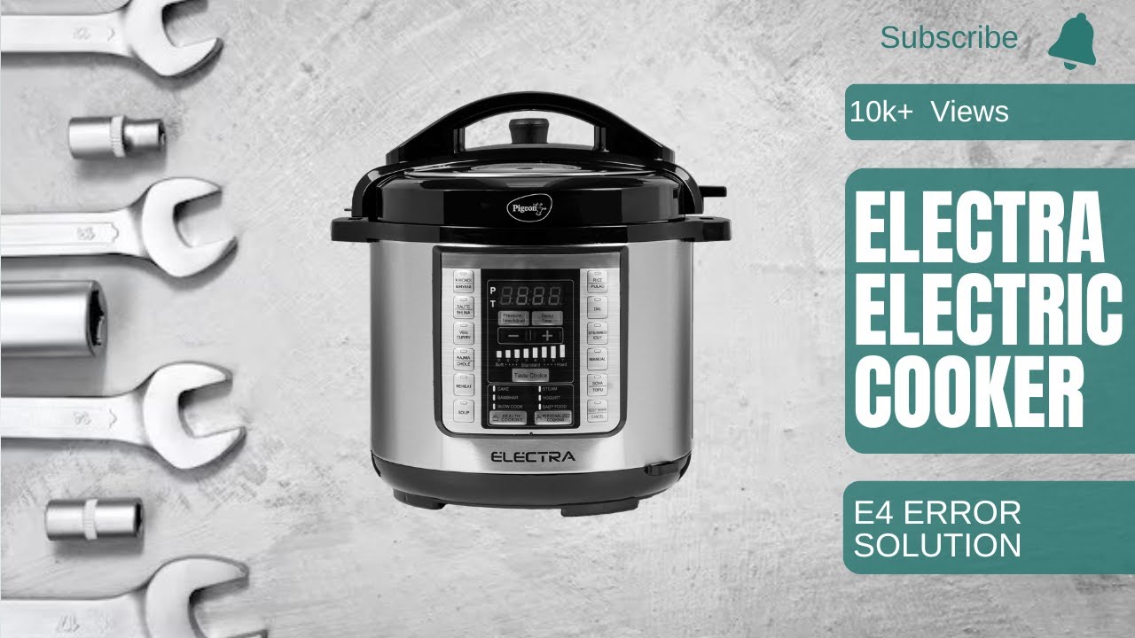 Pigeon Electra electric cooker E4 error permanent solution | pigeon stove Kraft electric cooker.