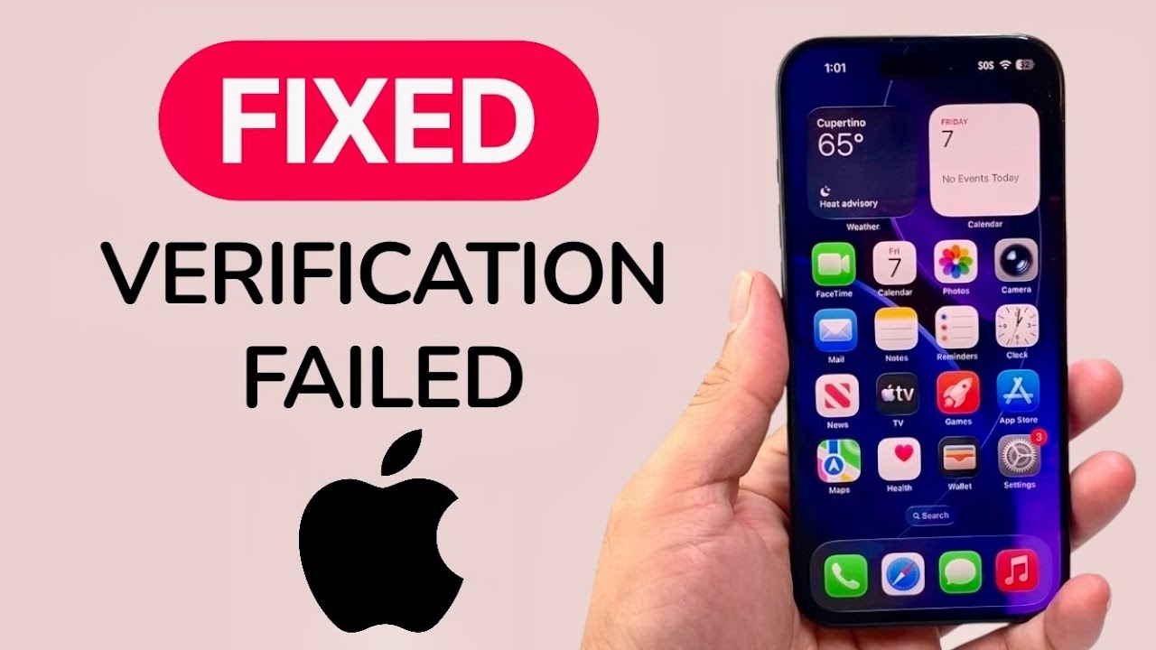 How To Fix Verification Failed On iPhone