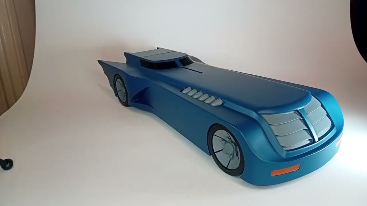 Mezco 5 Points Batman Animated Series Batmobile unboxing (Twitch VOD)