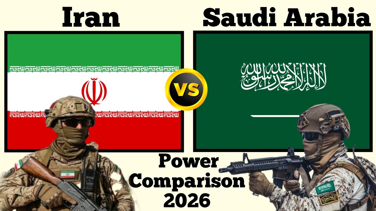 Iran vs Saudi Arabia Military Power 2026 | Saudi Arabia vs Iran Military Comparison 2026