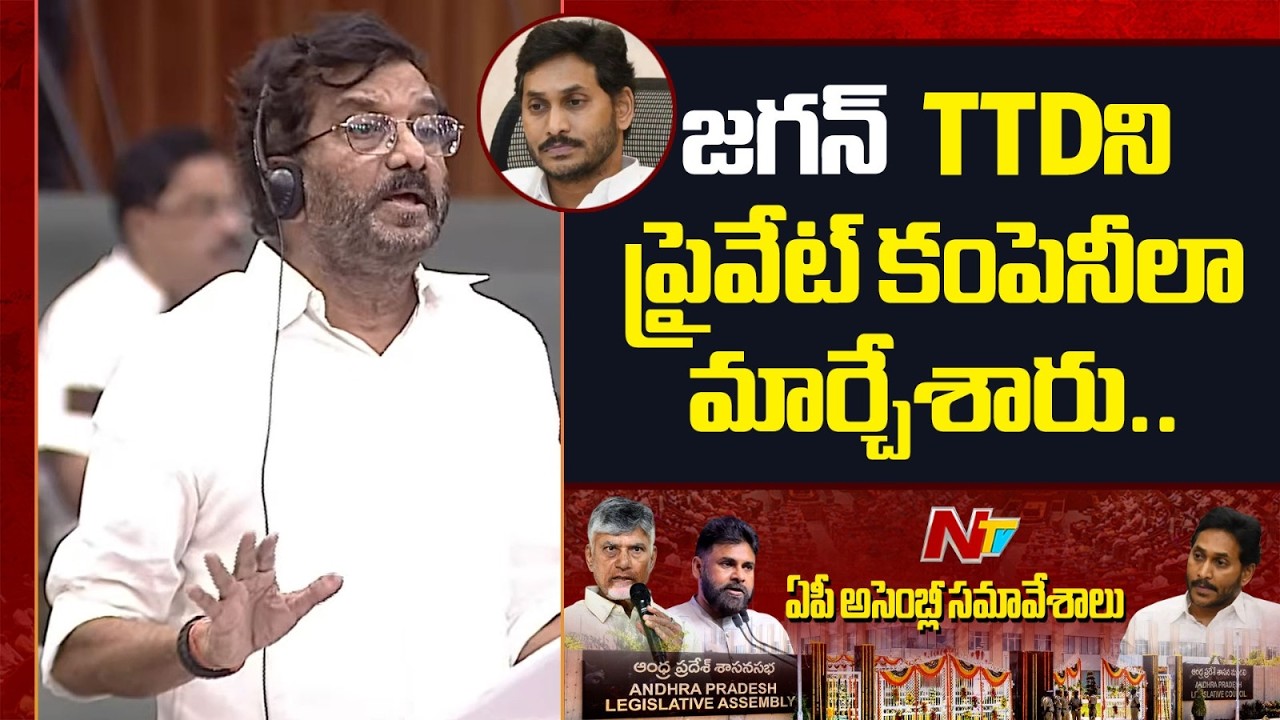 Somireddy Chandra Mohan Reddy On Tirumala Laddu Ghee Adulteration | AP Assembly | NTV Telugu