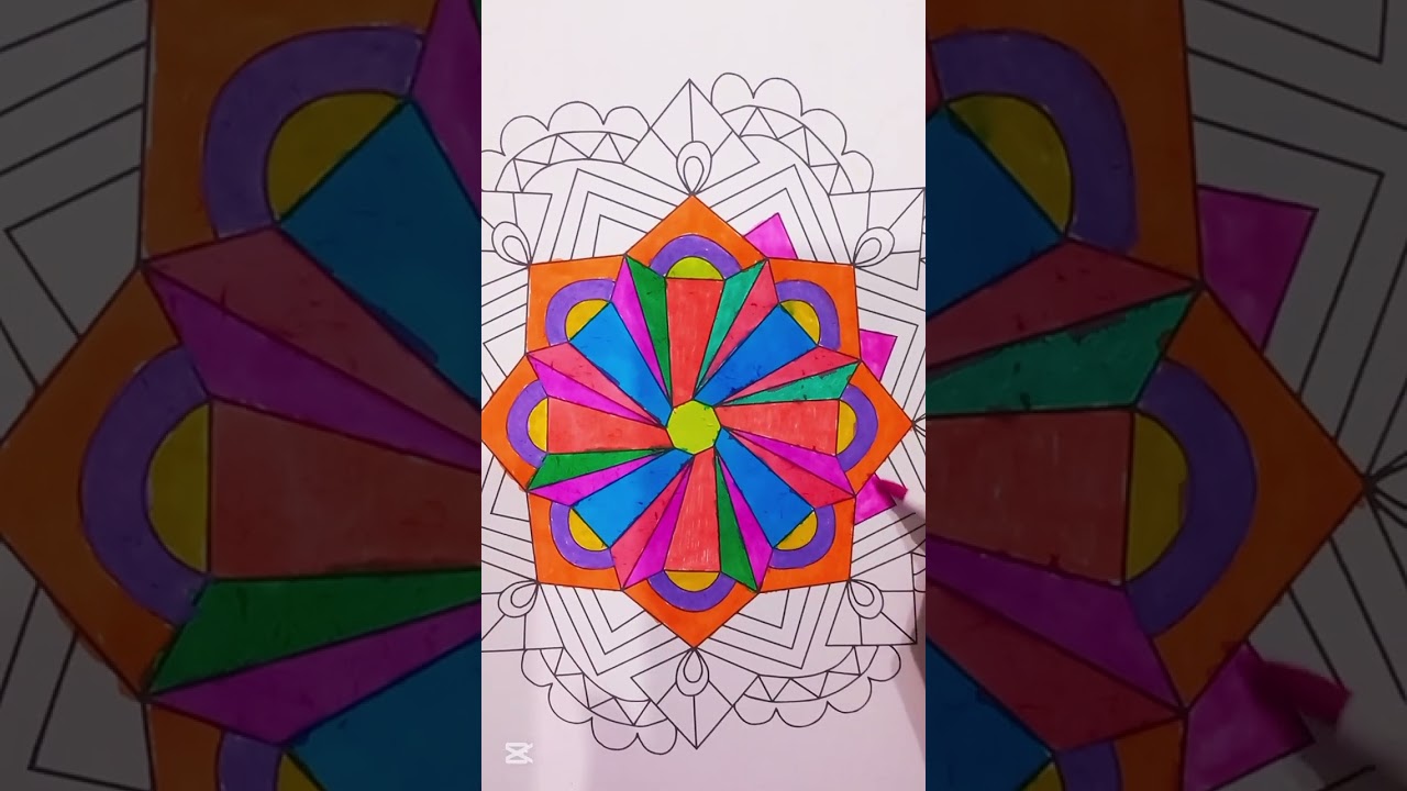#mandala #coloring #art #satisfying #mandalaart 