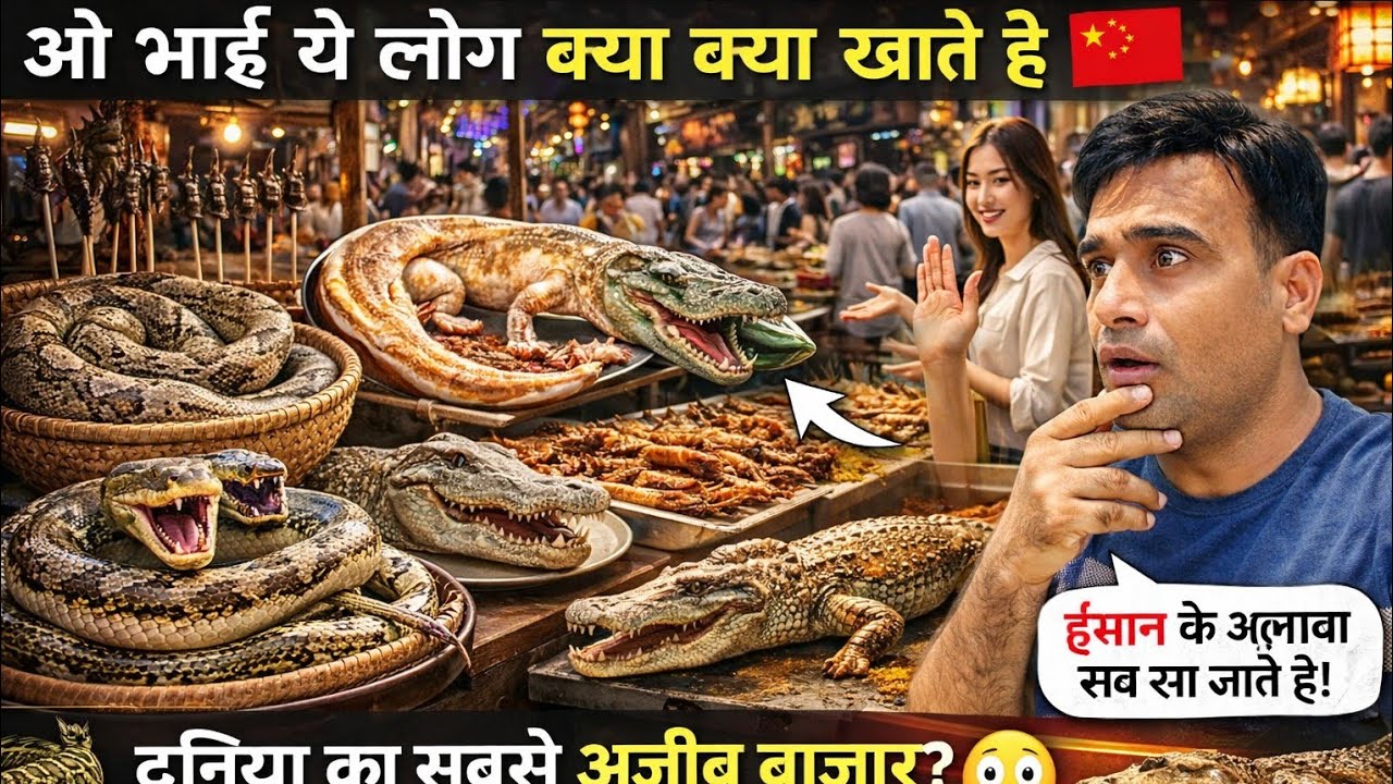 China का सबसे Dangerous Market! Alive Insects Everywhere 🐍🦂