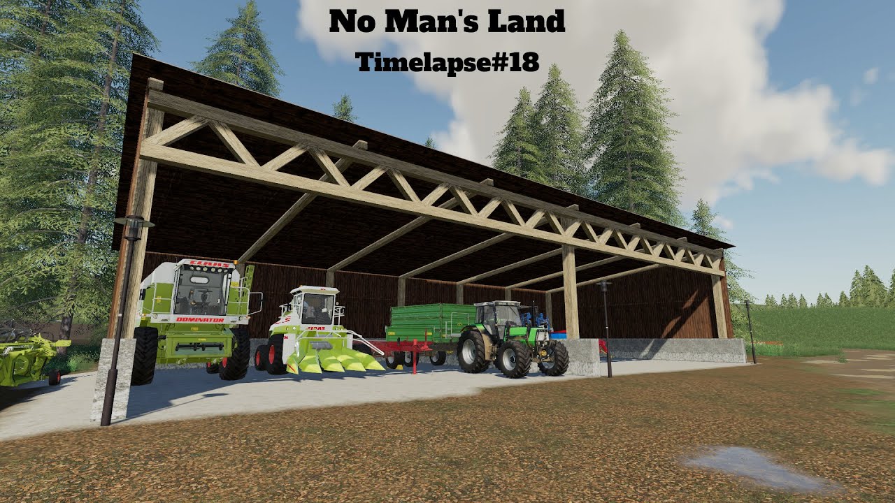 FS19 animal care/making silage from corn/harvesting & sowing/No Man's Land/Timelapse#18