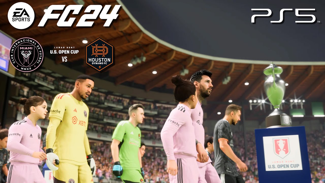 EA FC 24 PS5 Gameplay | Inter Miami vs Houston Dynamo | U.S Open Cup Final [4K60fps]