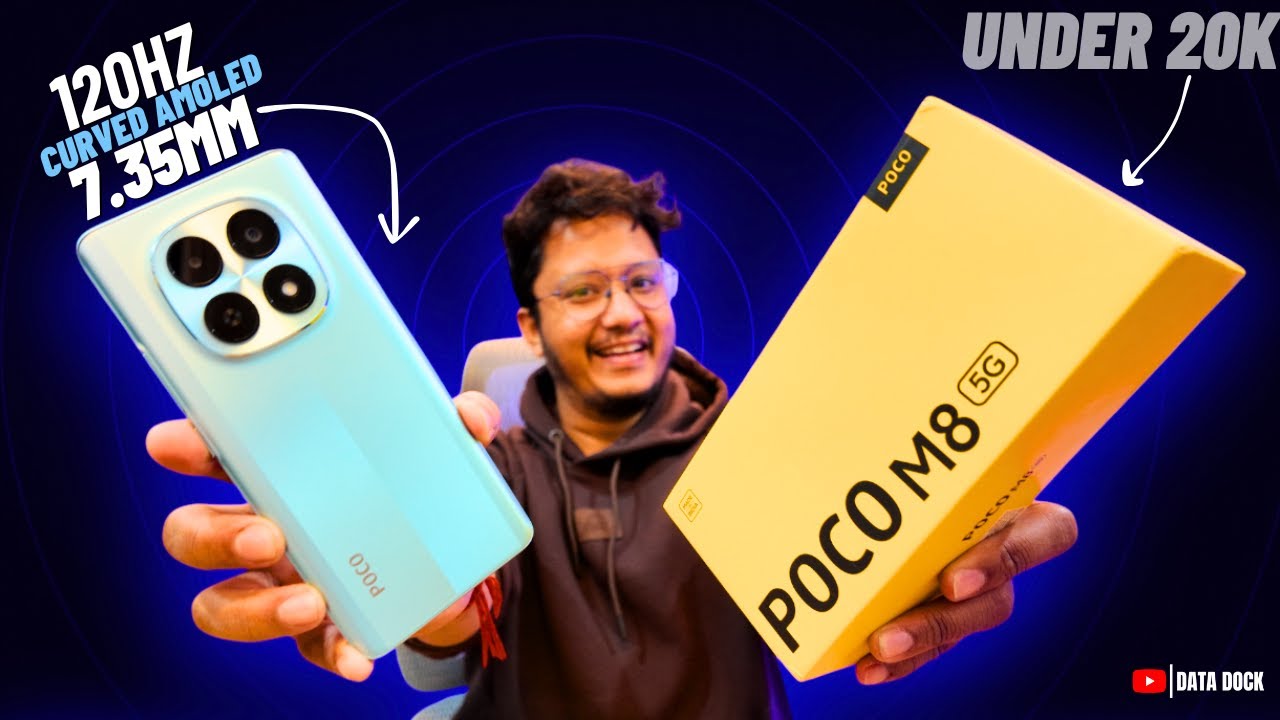 POCO M8 5G Unboxing 🔥 First Impressions | Best 5G Phone Under ₹20,000? #datadock #pocom8