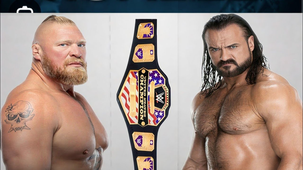 WWE 2K23 UNITED STATES CHAMPIONSHOP,03_20 Brock Lesnar Vs Drew McIntyre GAMEPLAY [PS5 PRO][4K60]