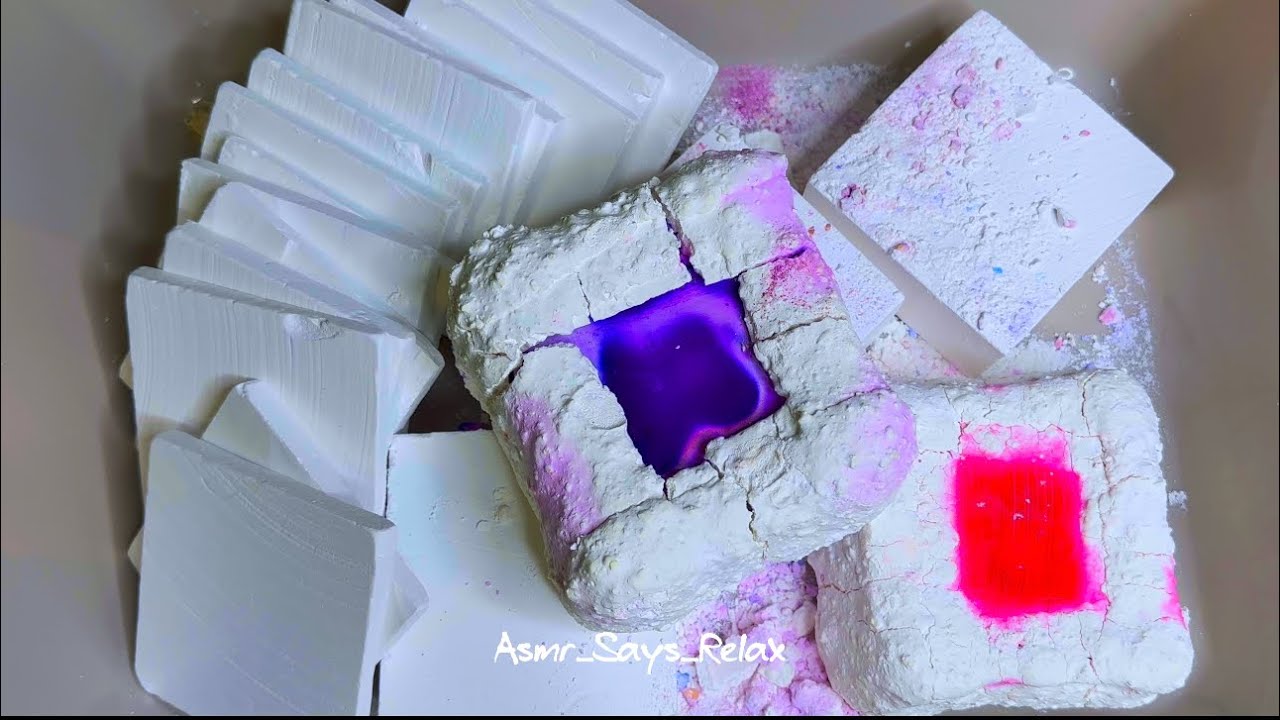 ASMR: Pasted Dyed Gym Chalk | Plain Jane Nexo | Super Crunchy Nexo Thins