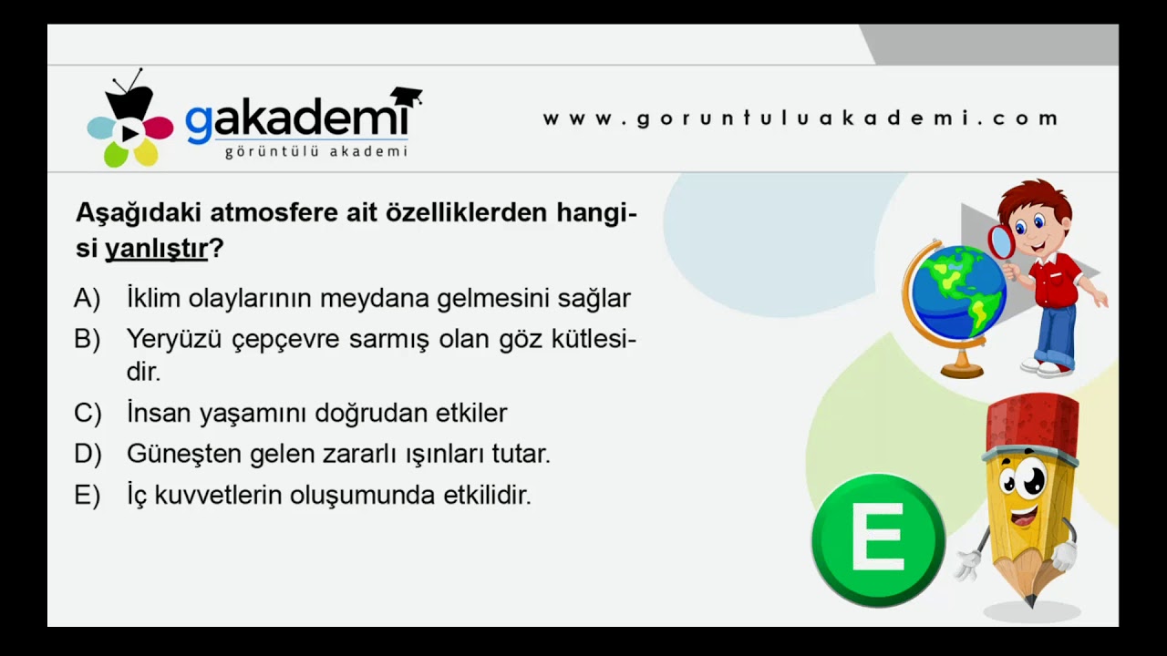 Teknomektep 9.Sınıf Coğrafya Coğrafyanın Konusu ve Doğal Unsurlar Soru Çözümü