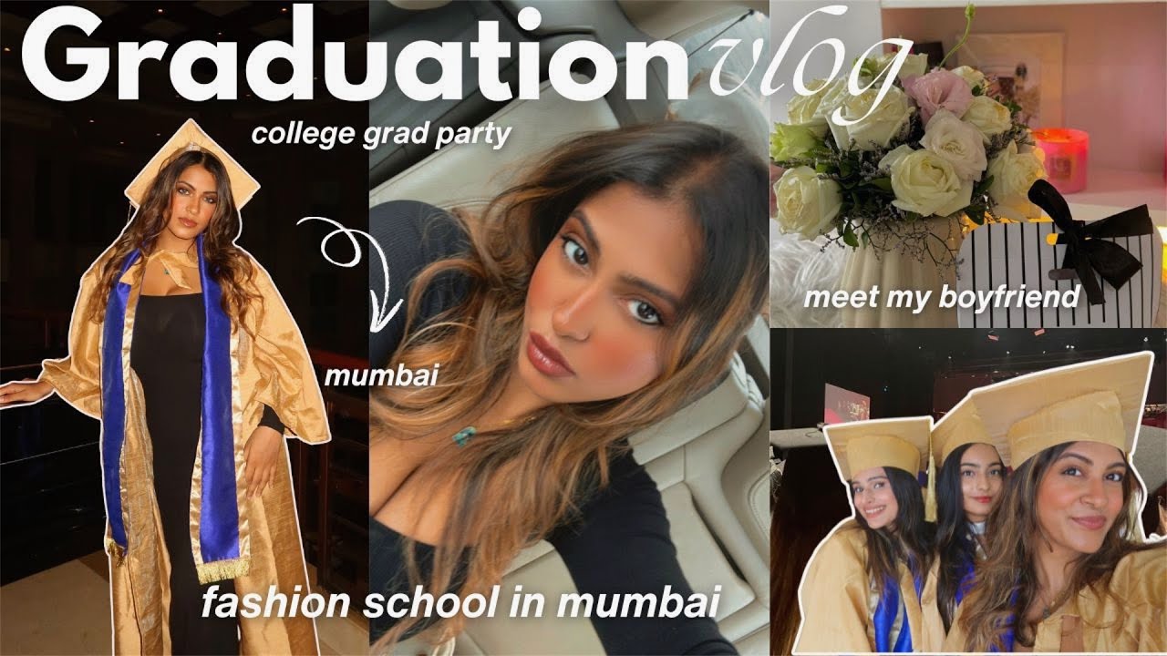 My Fashion School GRADUATION Vlog 🎓 || Mumbai College Diaries, Ceremony, Grwm, Celebration