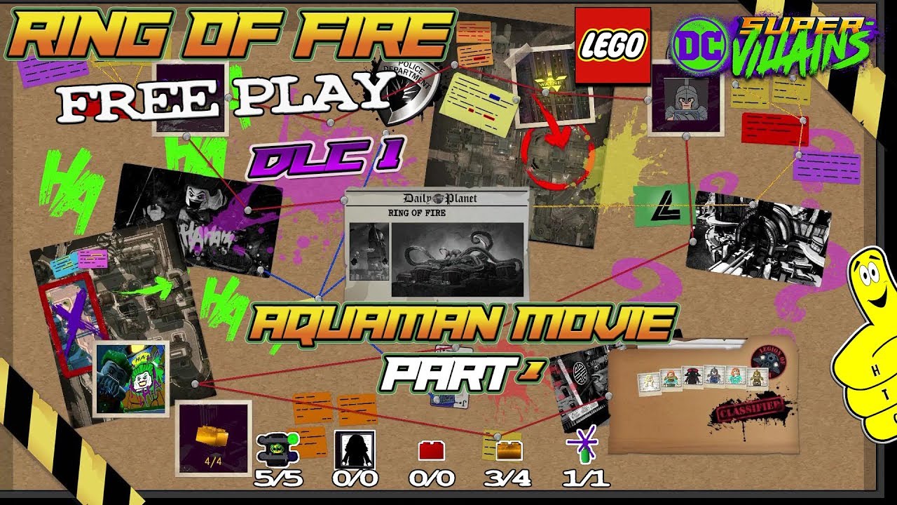 Lego DC Super-Villains: Aquaman DLC 1 / Кольцо Огня БЕСПЛАТНАЯ ИГРА (Все предметы коллекционирова...