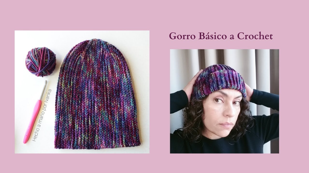 Tutorial Gorro Básico a Crochet