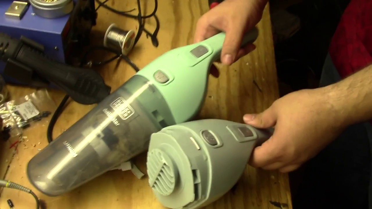 Fixing a defective Black and Decker hand held vacuum cleaner.