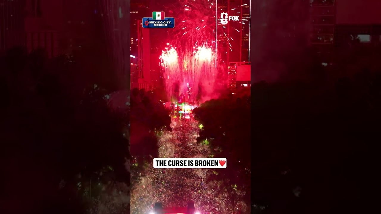 The breathtaking celebrations are on in Mexico City after El Tri's historic win