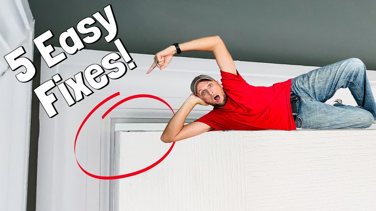 How to Fix a Door That Won't Close!  Door Hitting Top of Frame