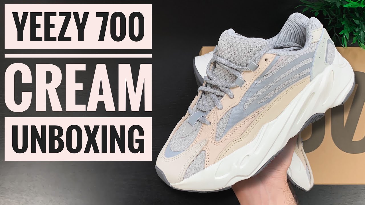Yeezy Boost 700 V2 'Cream' | Unboxing | 4K | Sneaker Therapy