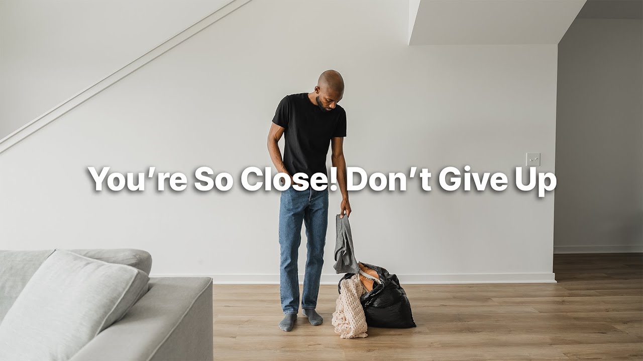 You’re decluttering but the final stretch feels hard, try this