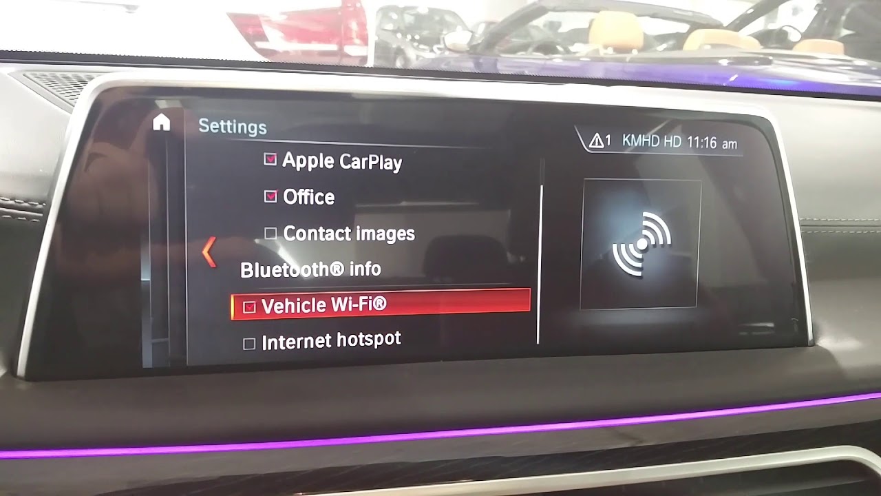 BMW iDrive 6.0 WiFi Hotspot activation