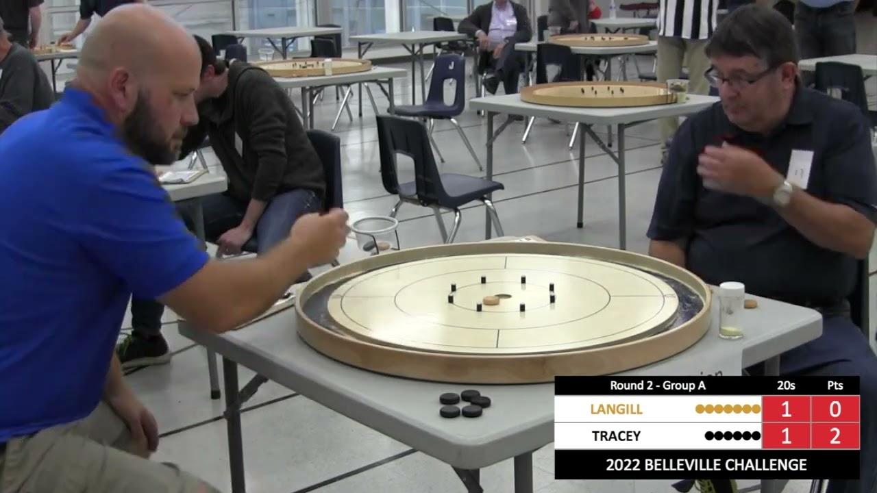 2022 Belleville Crokinole Challenge - Tracey v Langill - Round Robin