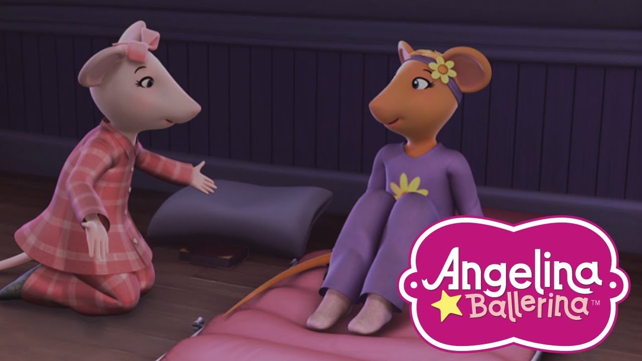Angelina Ballerina Brasil 👧 Dormindo na Casa da Angelina 👩