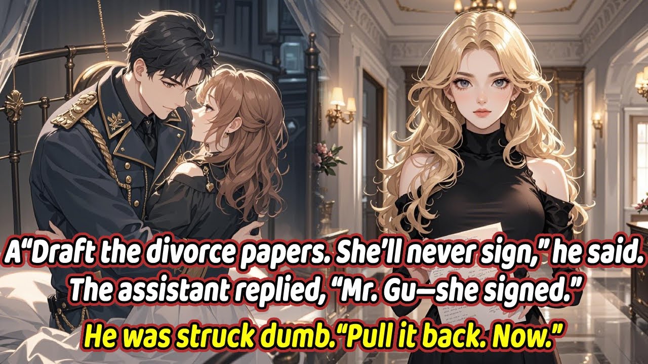 “Draft the divorce papers. She’ll never sign,” he said...