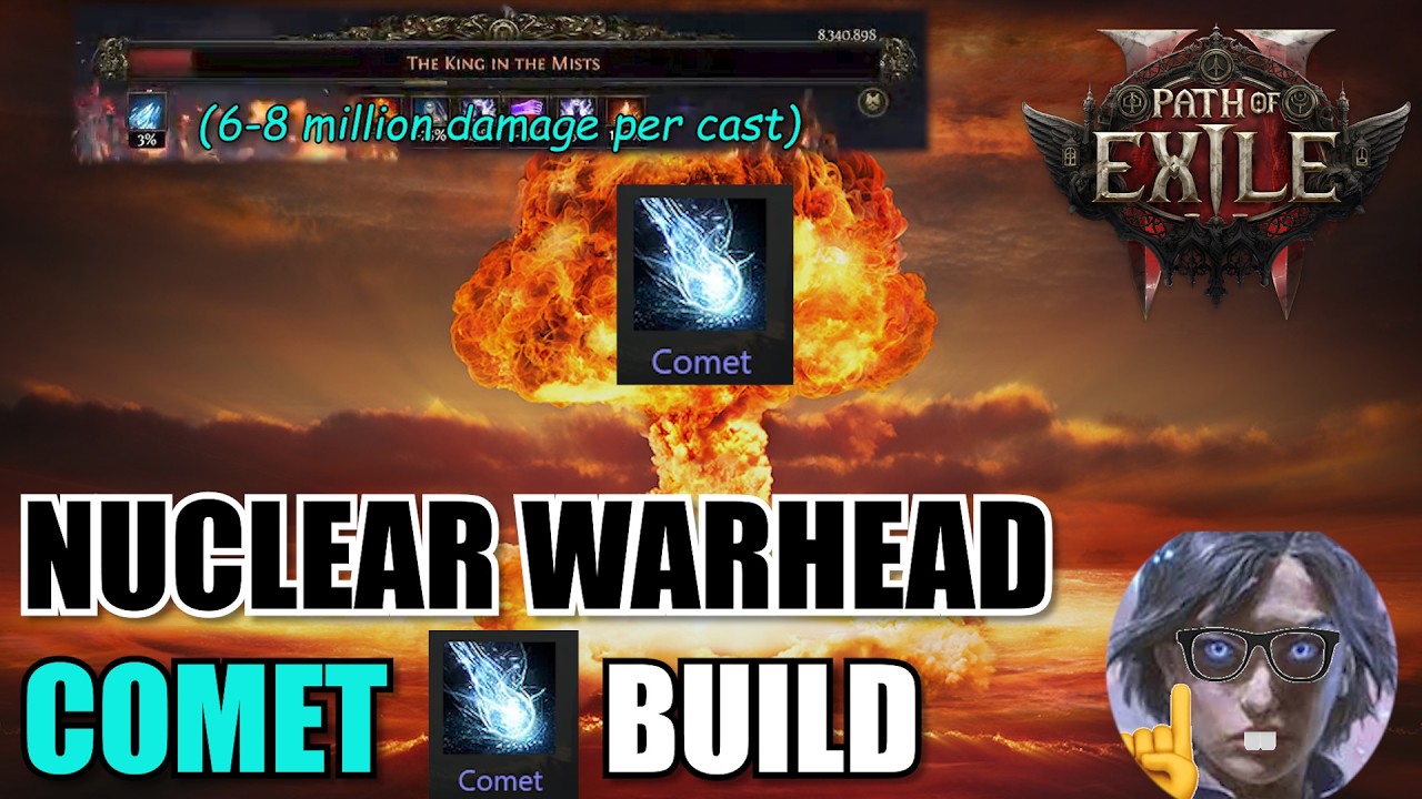 [POE2 0.4] 8 Million Damage Nuclear Bomb Comet Set Up (Demolish Every Boss).