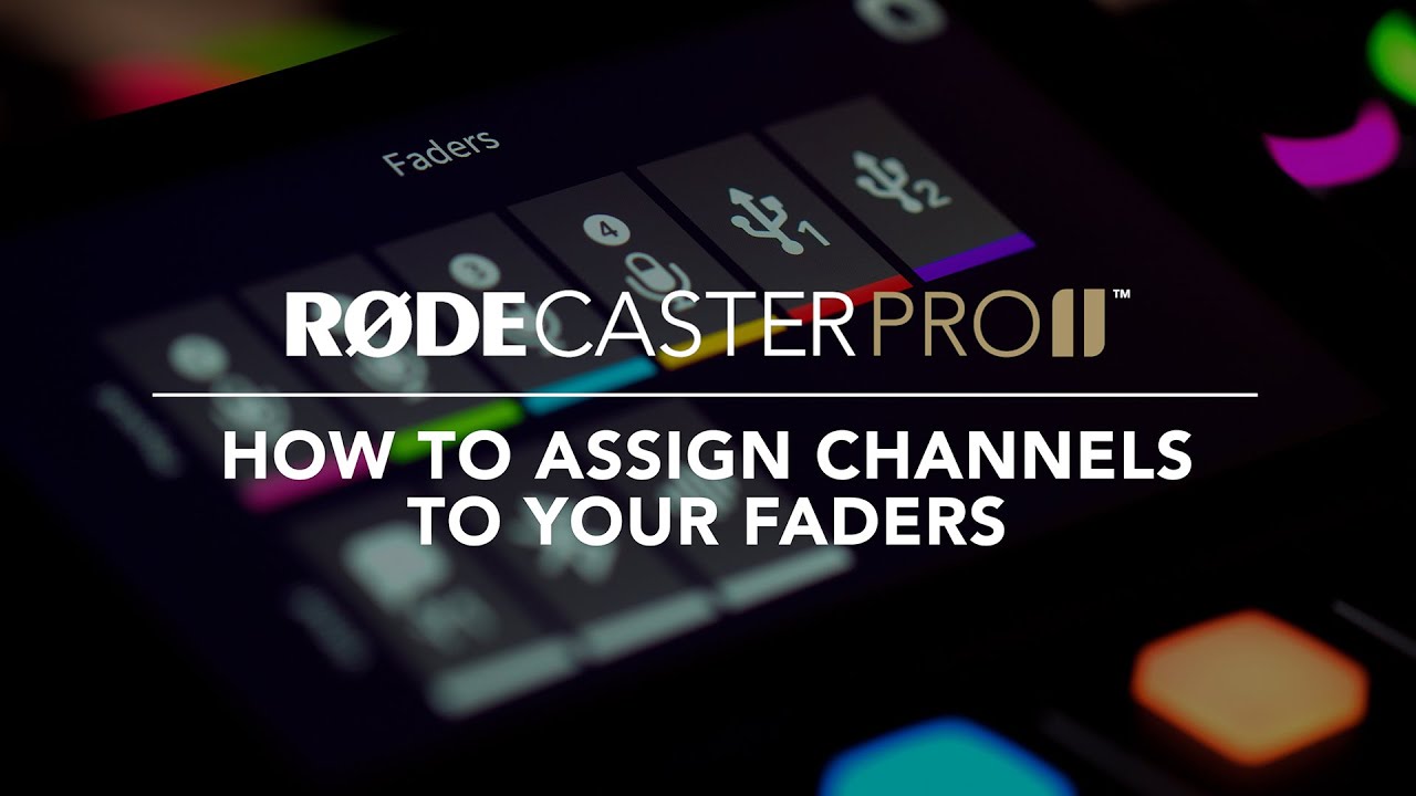 R&Oslash;DECaster Pro II: How to Assign Channels
