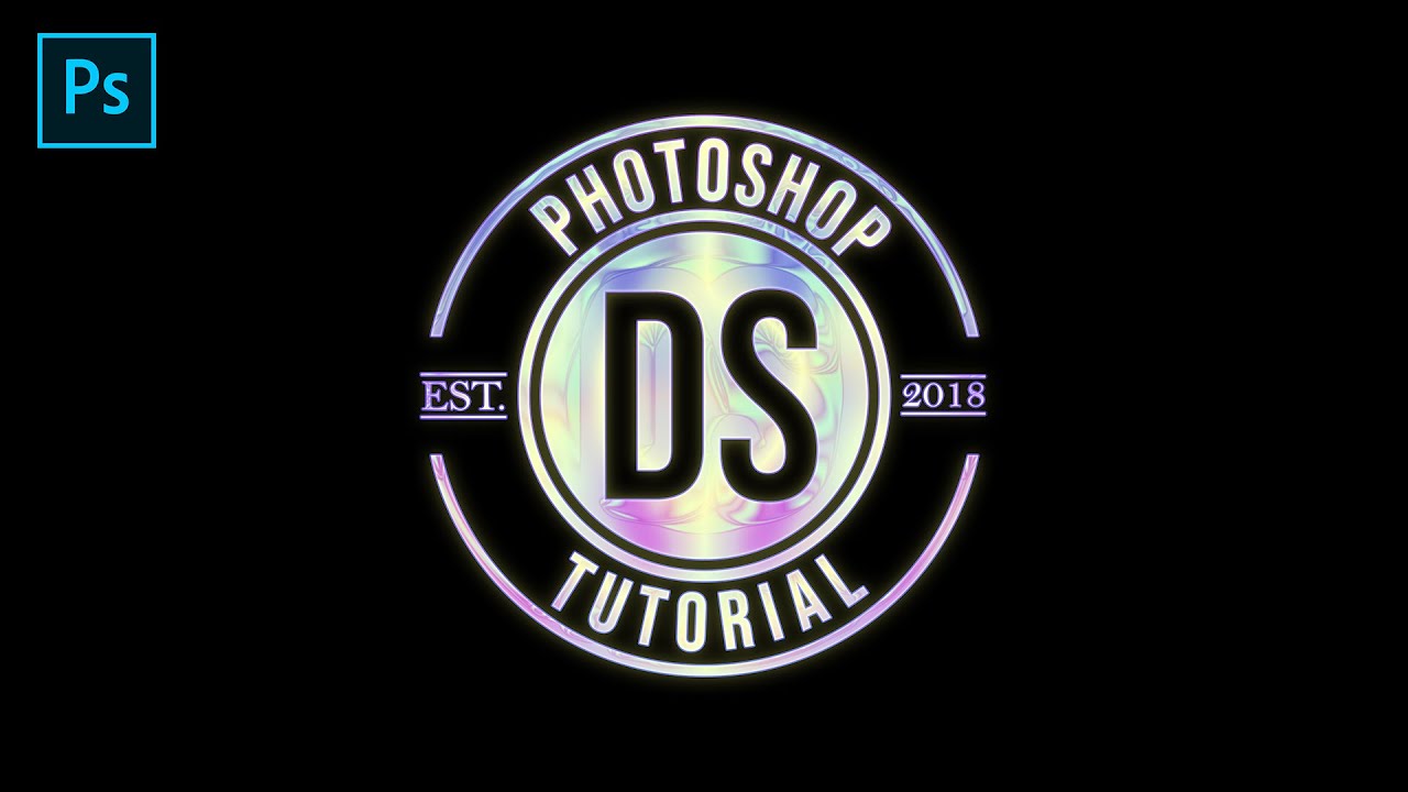 HOLOGRAPHIC LOGO DESIGN IN PHOTOSHOP | PHOTOSHOP EFFECT | PHOTOSHOP TUTORIAL