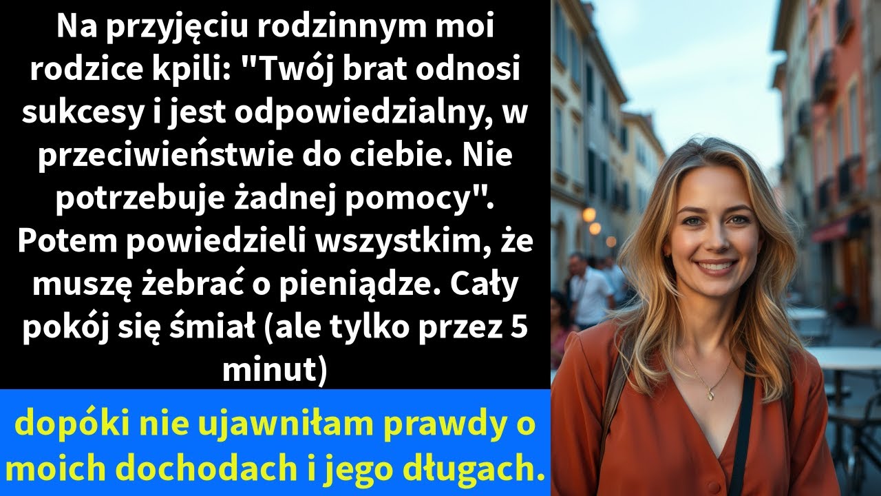 Na przyjęciu rodzinnym moi rodzice kpili: 