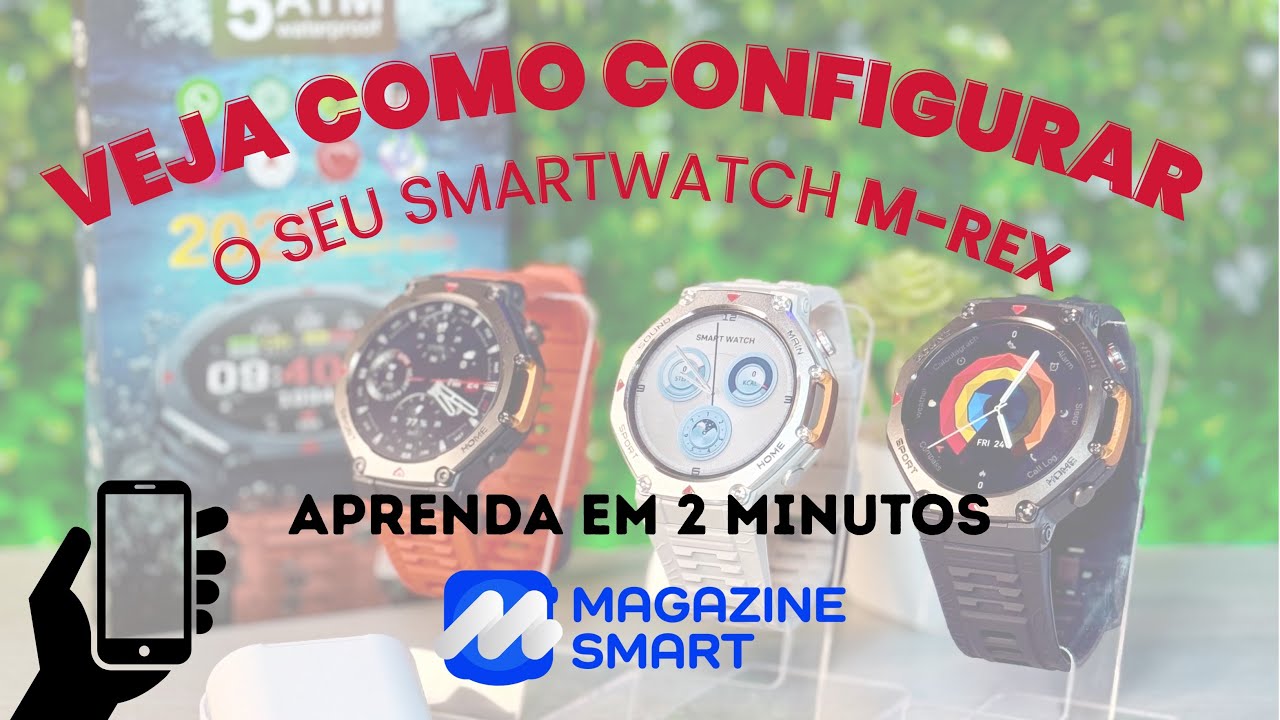 Aprenda a configurar o seu SMARTWATCH M-REX, super lançamento 2025, veja todas as funções!