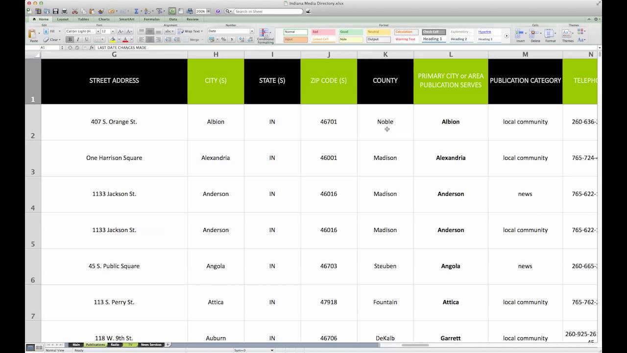 Tour of a My Media Directory Subscription