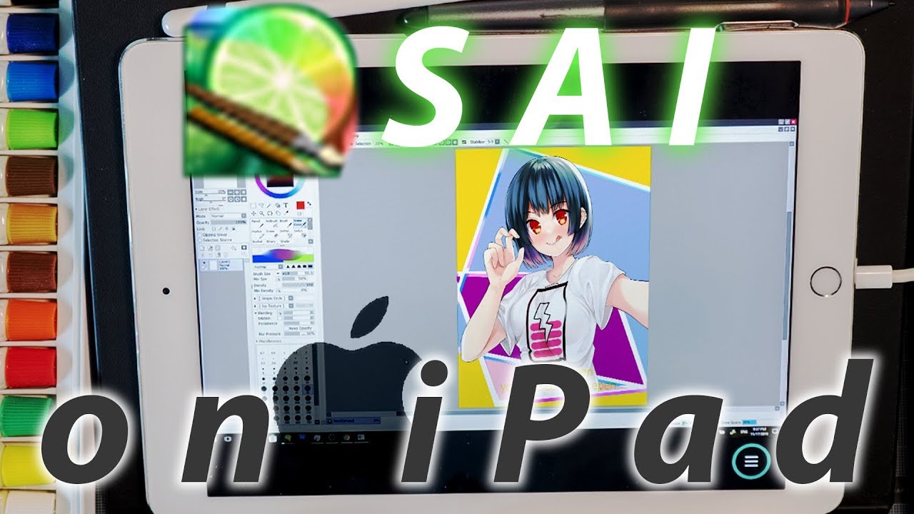 Инструмент Paint Sai на iPad *(и Android) с нажимом пера | Краткое руководство