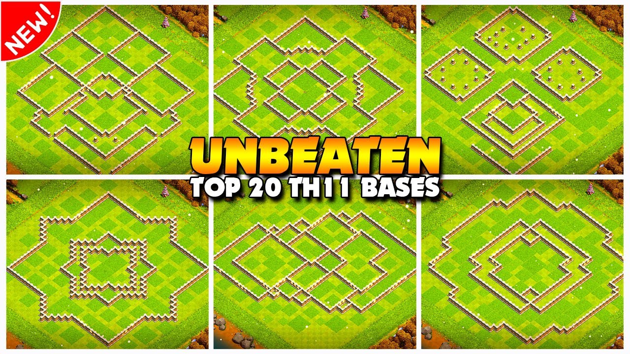 Best TH11 War/Trophy/Farming Base Links | Coc Town Hall 11 Base Layout - Clash Of Clans