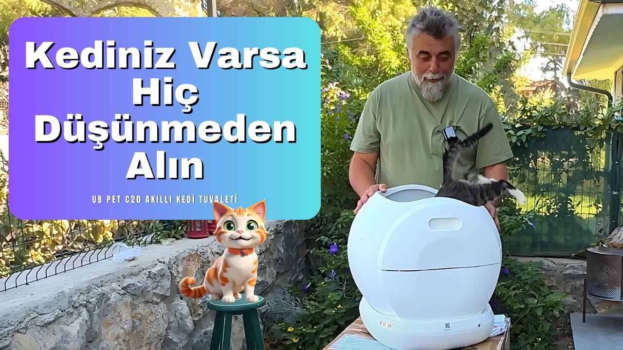 Kediniz Varsa Hiç Düşünmeden Alın! UBPet C20 Akıllı Otomatik Kedi Tuvaleti