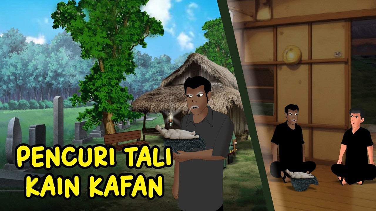 Pencuri Tali Kain Kafan, Demi Mendapatkan Ilmu Ghaib | Animasi Horor, #horor #drama