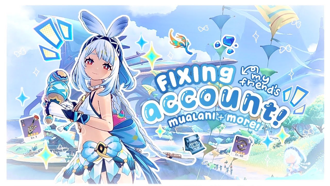 fixing my friend's account! ⋆.&deg;🐬⋆ building mualani + more! 𐙚⋆ cozy genshin gameplay &deg;.⋆ ꒰ vol.1 ꒱