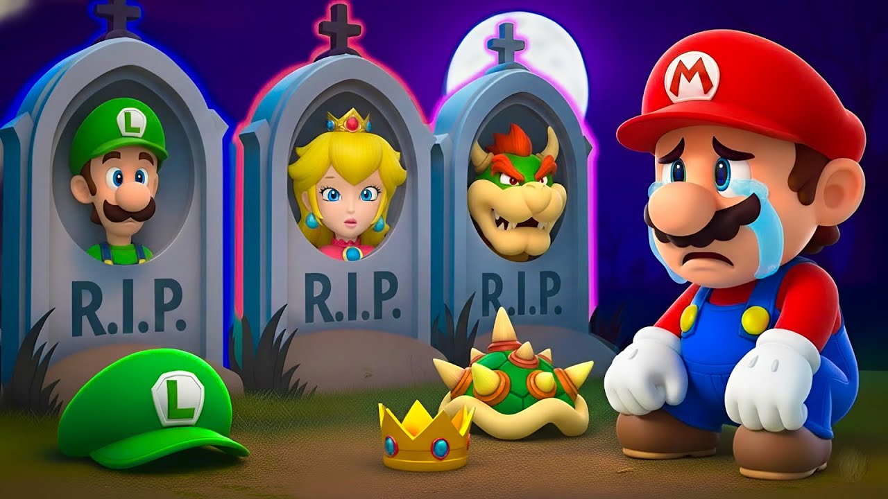 SO Sad... All My Friends Please Comeback! Don't Leave Mario Alone - The Super Mario Bros Animation