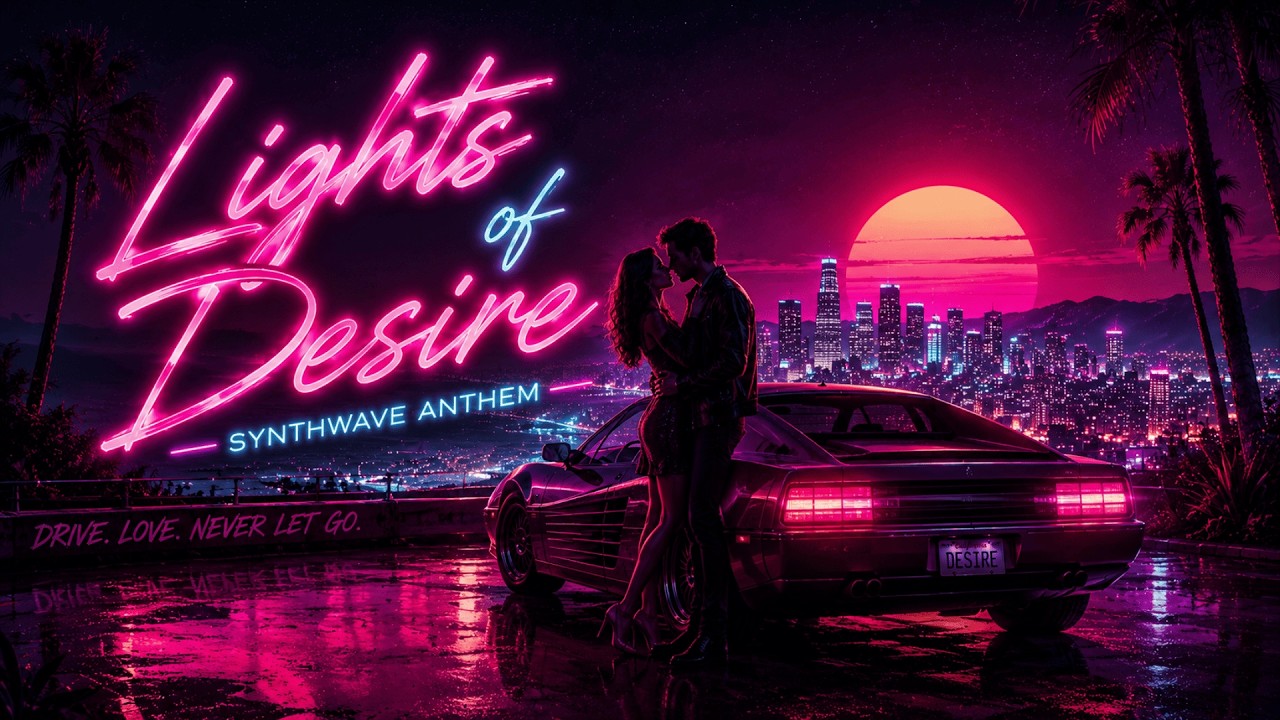 Lights of Desire 🌴 Emotional Synthwave Anthem | Retro 80s Night Drive
