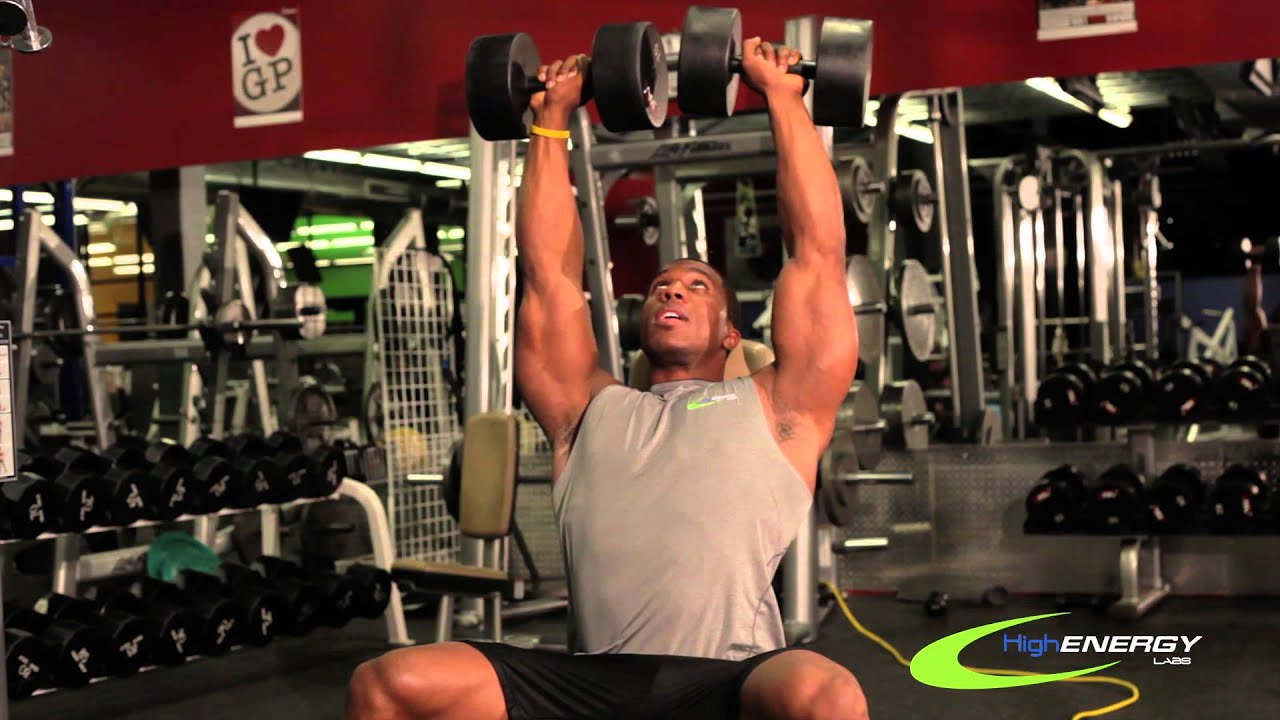 High Energy labs Fitness tip: Seated Military Press
