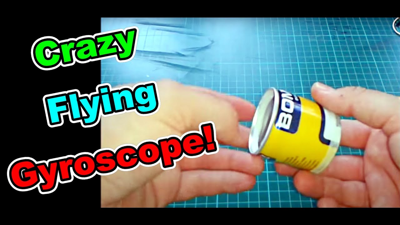 How to make a CRAZY flying gyroscope - DIY tutorial