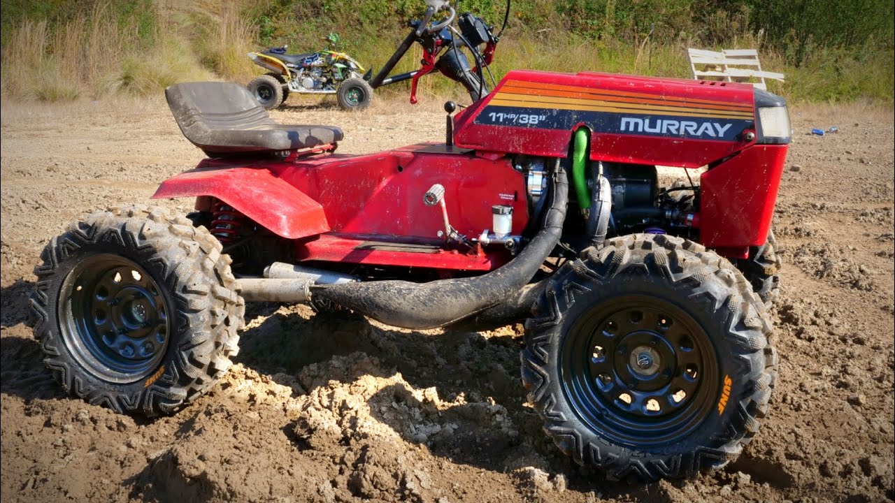 4WD 2 Stroke Swapped Lawn Mower Hits Some Jeep Trails!