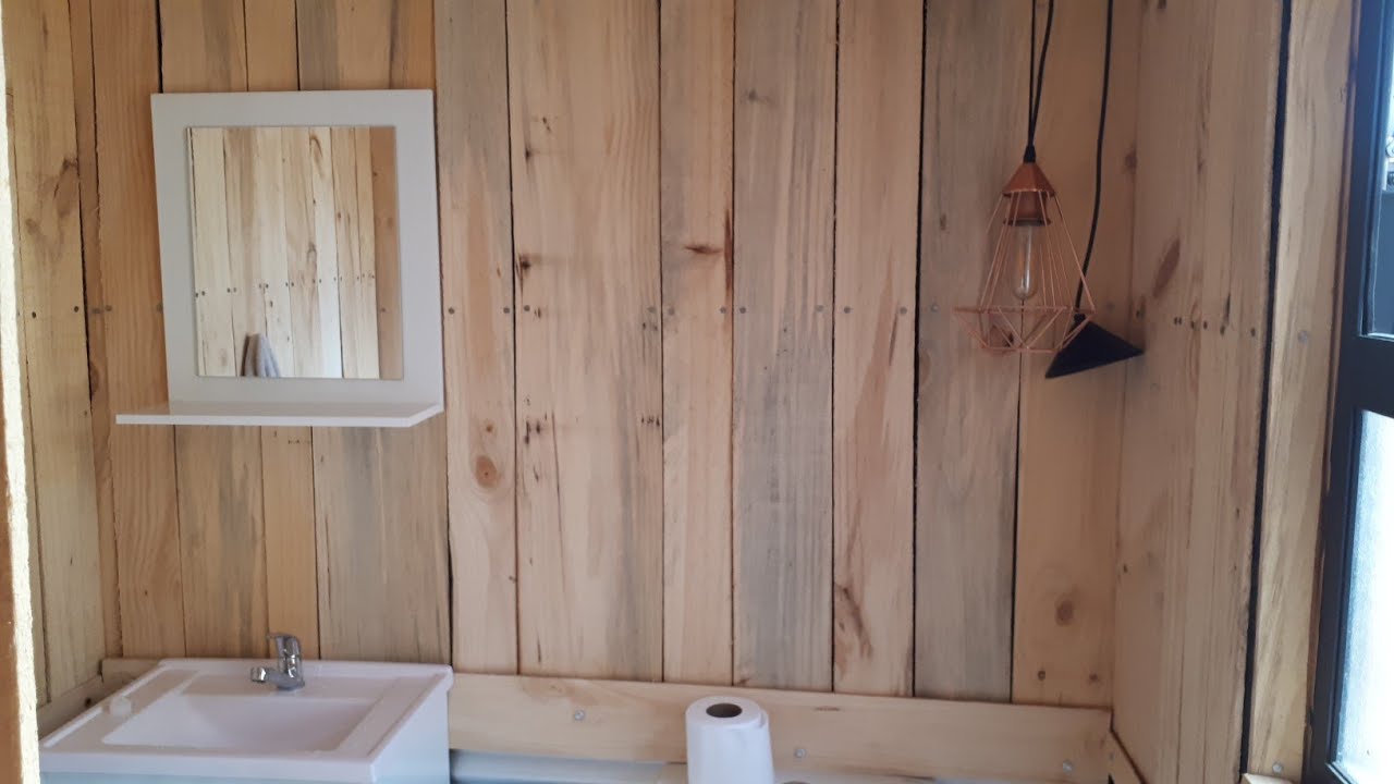 Construcción Baño de dos ambientes en Tiny House.